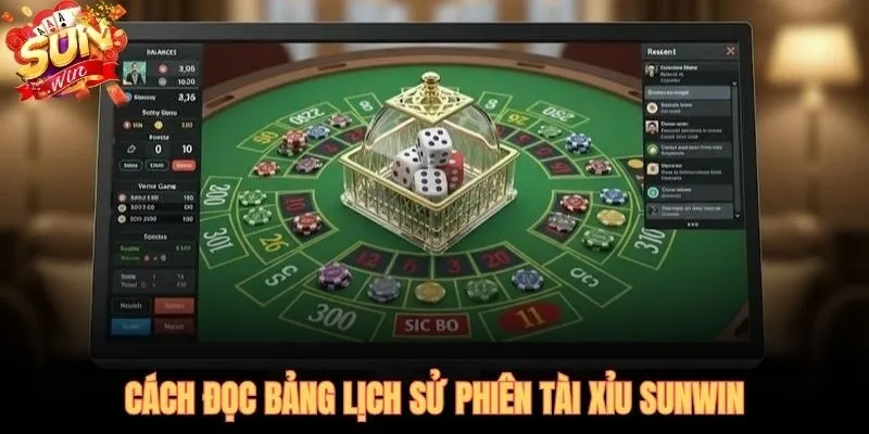 Bảng lịch sử phiên tài xỉu SUNWIN và tín hiệu cầu bệt